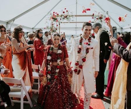 Bride and Groom Indian wedding